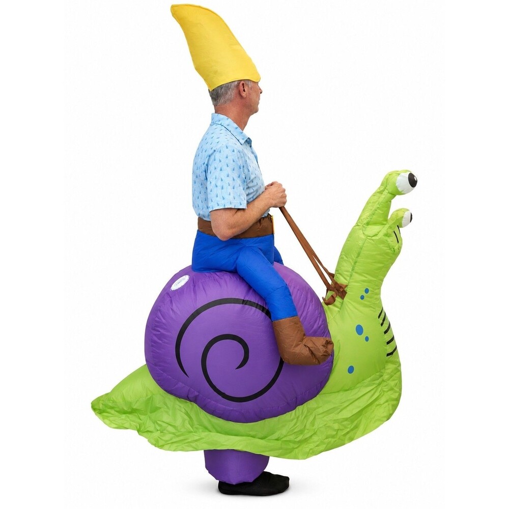 Inflatable Ride-On Snail Costume Adult Halloween Costume Incl Batteries REPAIRED